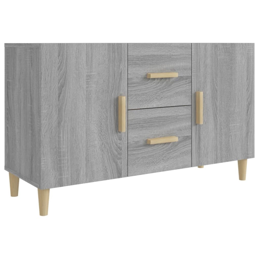 vidaXL Servantă, gri sonoma, 100x36x60 cm, lemn compozit