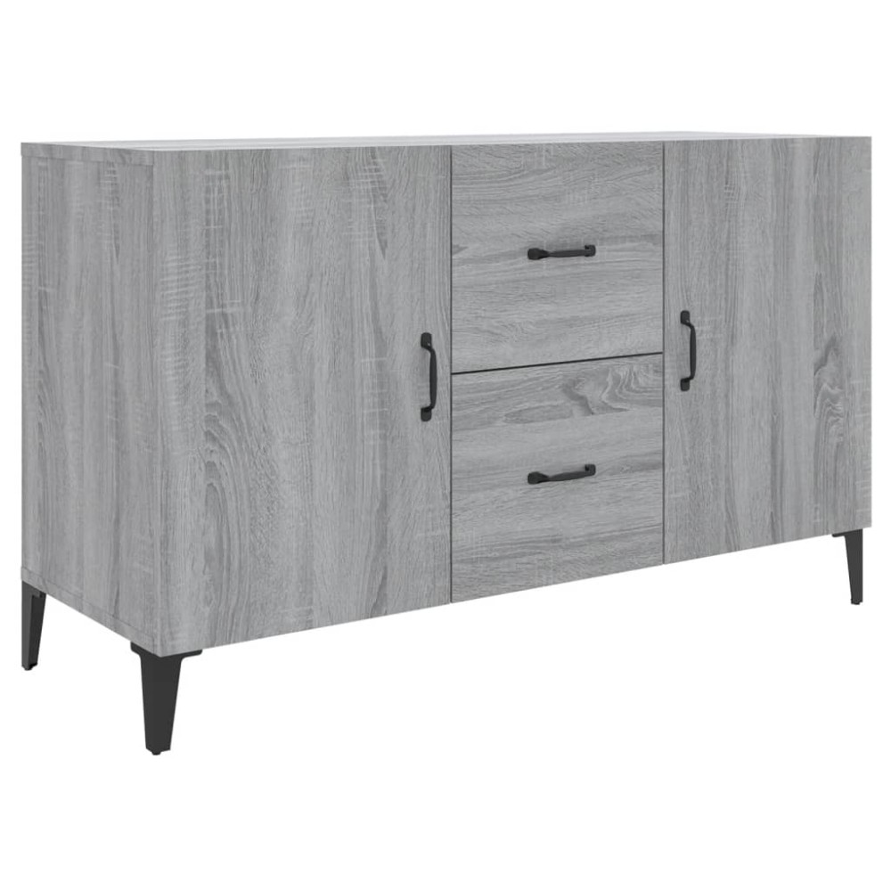 vidaXL Servantă, gri sonoma, 100x36x60 cm, lemn compozit