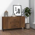 vidaXL Servantă, stejar maro, 100x36x60 cm, lemn compozit vidaXL Servantă, stejar maro, 100x36x60 cm, lemn compozit