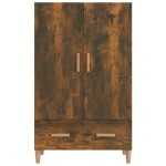 vidaXL Dulap înalt, stejar fumuriu, 70x31x115 cm, lemn prelucrat