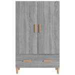vidaXL Dulap înalt, gri sonoma, 70x31x115 cm, lemn compozit