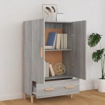 vidaXL Dulap înalt, gri sonoma, 70x31x115 cm, lemn compozit