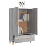 vidaXL Dulap înalt, gri sonoma, 70x31x115 cm, lemn compozit