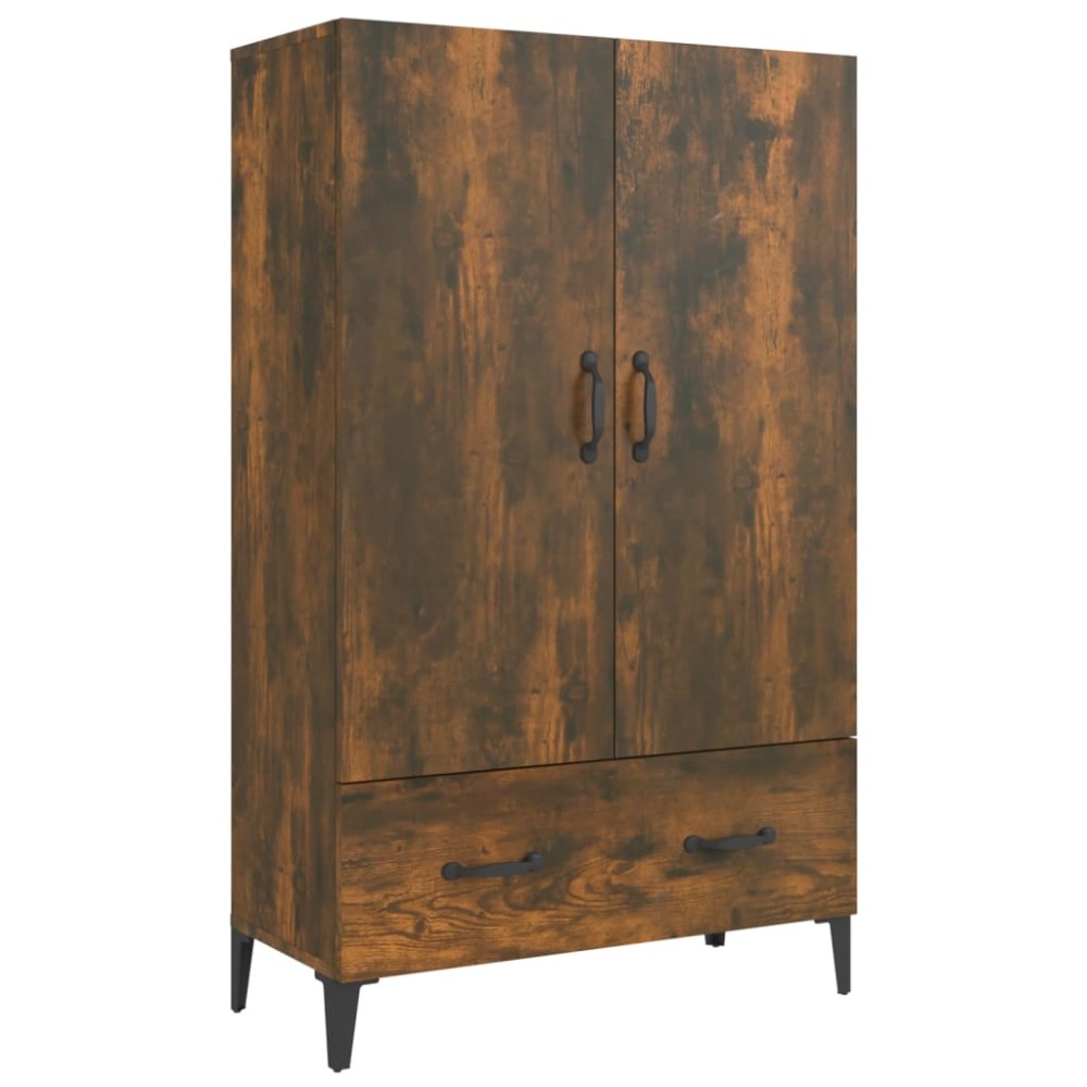 vidaXL Dulap înalt, stejar fumuriu, 70x31x115 cm, lemn prelucrat