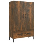 vidaXL Dulap înalt, stejar fumuriu, 70x31x115 cm, lemn prelucrat