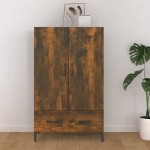 vidaXL Dulap înalt, stejar fumuriu, 70x31x115 cm, lemn prelucrat
