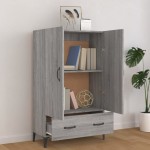 vidaXL Dulap înalt, gri sonoma, 70x31x115 cm, lemn compozit
