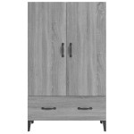 vidaXL Dulap înalt, gri sonoma, 70x31x115 cm, lemn compozit