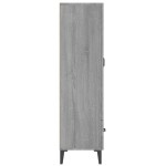 vidaXL Dulap înalt, gri sonoma, 70x31x115 cm, lemn compozit