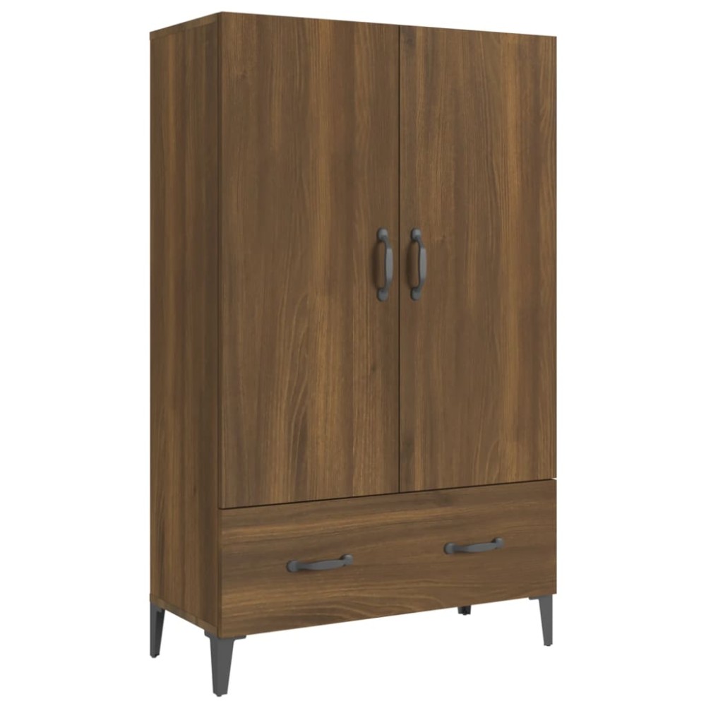 vidaXL Dulap înalt, stejar maro, 70x31x115 cm, lemn compozit