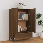 vidaXL Dulap înalt, stejar maro, 70x31x115 cm, lemn compozit vidaXL Dulap înalt, stejar maro, 70x31x115 cm, lemn compozit