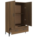 vidaXL Dulap înalt, stejar maro, 70x31x115 cm, lemn compozit vidaXL Dulap înalt, stejar maro, 70x31x115 cm, lemn compozit