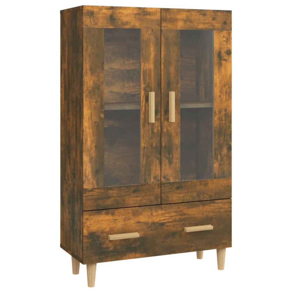 vidaXL Dulap înalt, stejar fumuriu, 70x31x115 cm, lemn compozit