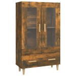 vidaXL Dulap înalt, stejar fumuriu, 70x31x115 cm, lemn compozit vidaXL Dulap înalt, stejar fumuriu, 70x31x115 cm, lemn compozit
