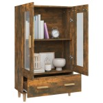 vidaXL Dulap înalt, stejar fumuriu, 70x31x115 cm, lemn compozit vidaXL Dulap înalt, stejar fumuriu, 70x31x115 cm, lemn compozit