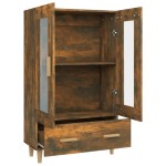 vidaXL Dulap înalt, stejar fumuriu, 70x31x115 cm, lemn compozit vidaXL Dulap înalt, stejar fumuriu, 70x31x115 cm, lemn compozit