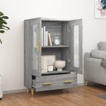 vidaXL Dulap înalt, gri sonoma, 70x31x115 cm, lemn compozit