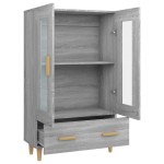 vidaXL Dulap înalt, gri sonoma, 70x31x115 cm, lemn compozit