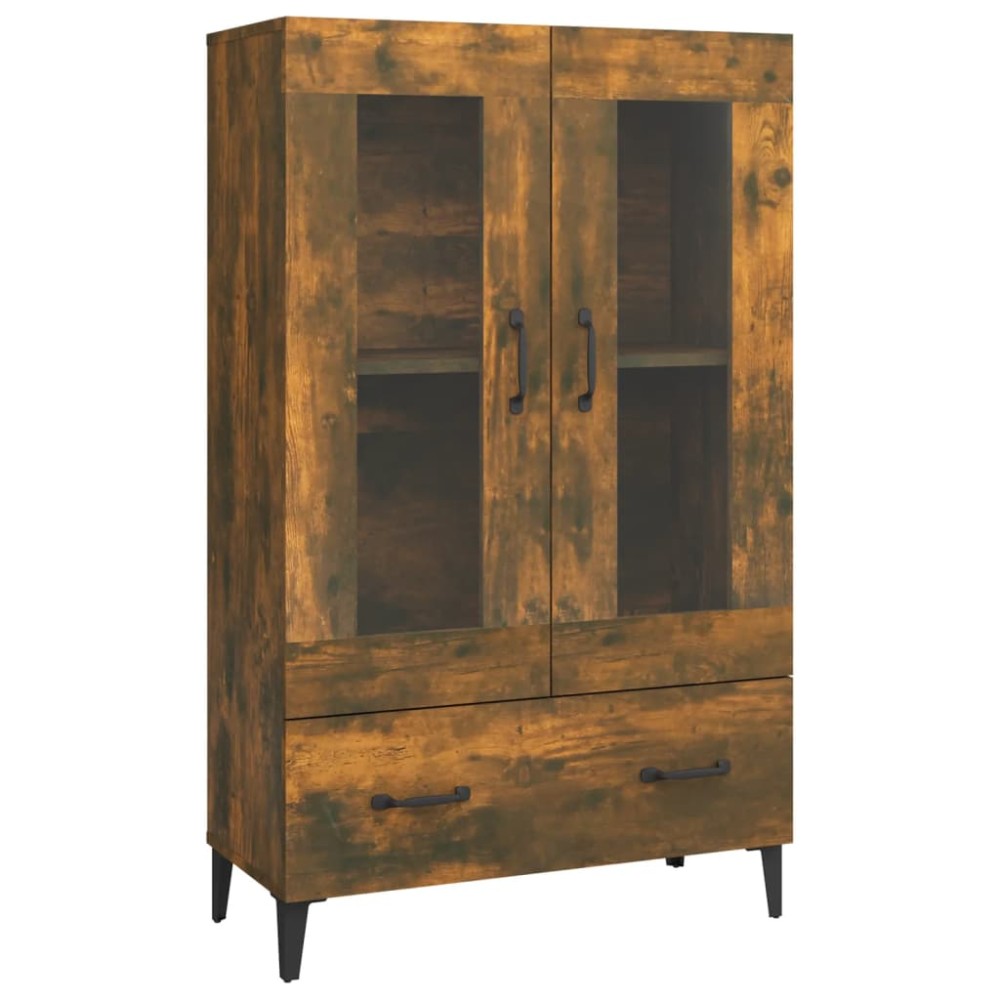 vidaXL Dulap înalt, stejar fumuriu, 70x31x115 cm, lemn prelucrat
