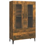 vidaXL Dulap înalt, stejar fumuriu, 70x31x115 cm, lemn prelucrat