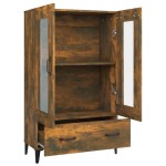 vidaXL Dulap înalt, stejar fumuriu, 70x31x115 cm, lemn prelucrat