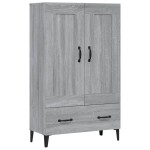 vidaXL Dulap înalt, gri sonoma, 70x31x115 cm, lemn compozit
