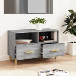 vidaXL Comodă TV, gri sonoma, 80x36x50 cm, lemn prelucrat vidaXL Comodă TV, gri sonoma, 80x36x50 cm, lemn prelucrat