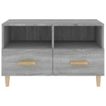 vidaXL Comodă TV, gri sonoma, 80x36x50 cm, lemn prelucrat vidaXL Comodă TV, gri sonoma, 80x36x50 cm, lemn prelucrat