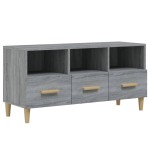 vidaXL Comodă TV, gri sonoma, 102x36x50 cm, lemn compozit vidaXL Comodă TV, gri sonoma, 102x36x50 cm, lemn compozit
