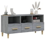 vidaXL Comodă TV, gri sonoma, 102x36x50 cm, lemn compozit vidaXL Comodă TV, gri sonoma, 102x36x50 cm, lemn compozit