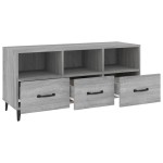 vidaXL Comodă TV, gri sonoma, 102x35x50 cm, lemn compozit