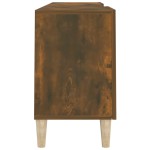 vidaXL Comodă TV, stejar fumuriu, 150x30x50 cm, lemn prelucrat