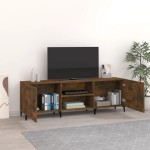 vidaXL Comodă TV, stejar fumuriu, 150x30x50 cm, lemn compozit