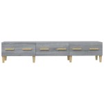 vidaXL Comodă TV, gri sonoma, 150x34,5x30 cm, lemn compozit