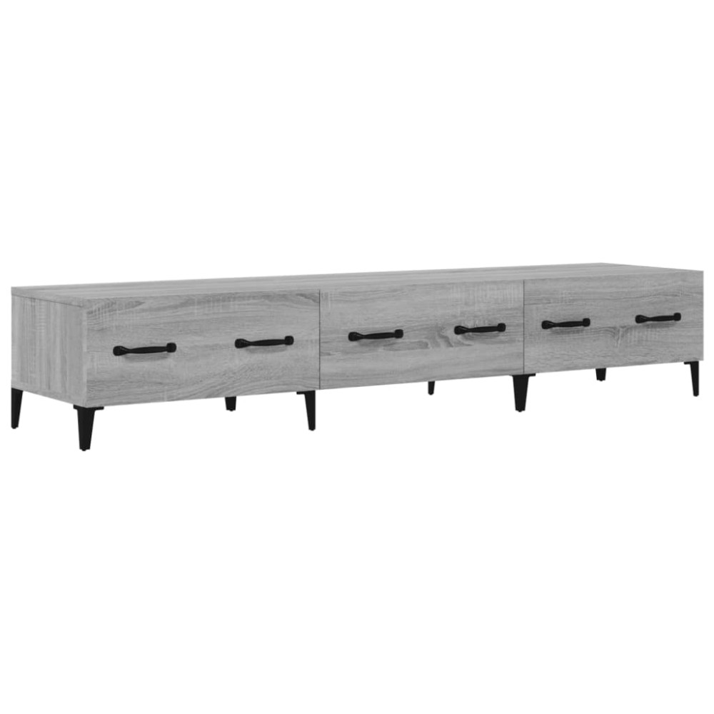 vidaXL Comodă TV, sonoma gri, 150x34,5x30 cm, lemn prelucrat