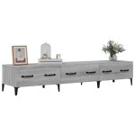 vidaXL Comodă TV, sonoma gri, 150x34,5x30 cm, lemn prelucrat vidaXL Comodă TV, sonoma gri, 150x34,5x30 cm, lemn prelucrat