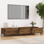 vidaXL Comodă TV, stejar maro, 150x34,5x30 cm, lemn prelucrat