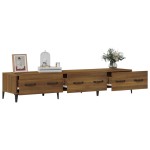 vidaXL Comodă TV, stejar maro, 150x34,5x30 cm, lemn prelucrat