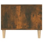 vidaXL Măsuță de cafea, stejar afumat, 102x50x40 cm, lemn prelucrat
