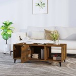 vidaXL Măsuță de cafea, stejar fumuriu, 102x50x40 cm, lemn prelucrat vidaXL Măsuță de cafea, stejar fumuriu, 102x50x40 cm, lemn prelucrat
