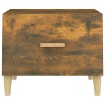 vidaXL Măsuțe de cafea 2 buc. stejar fumuriu 50x50x40 cm lemn compozit