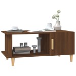 vidaXL Măsuță de cafea, stejar maro, 90x50x40 cm, lemn prelucrat vidaXL Măsuță de cafea, stejar maro, 90x50x40 cm, lemn prelucrat