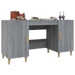 vidaXL Birou, gri sonoma, 140x50x75 cm, lemn compozit