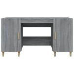 vidaXL Birou, gri sonoma, 140x50x75 cm, lemn compozit