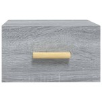 vidaXL Noptiere de perete, 2 buc., sonoma gri, 35x35x20 cm