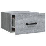 vidaXL Noptiere de perete, 2 buc., sonoma gri, 35x35x20 cm