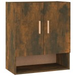 vidaXL Dulap de perete, stejar fumuriu, 60x31x70 cm, lemn compozit