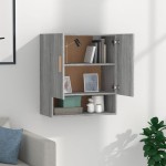vidaXL Dulap de perete, gri sonoma, 60x31x70 cm, lemn compozit