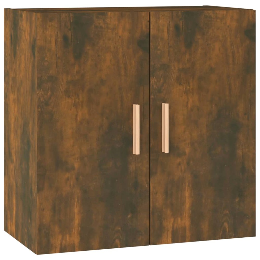 vidaXL Comodă TV de perete, stejar fumuriu, 60x30x60 cm lemn prelucrat