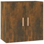 vidaXL Comodă TV de perete, stejar fumuriu, 60x30x60 cm lemn prelucrat